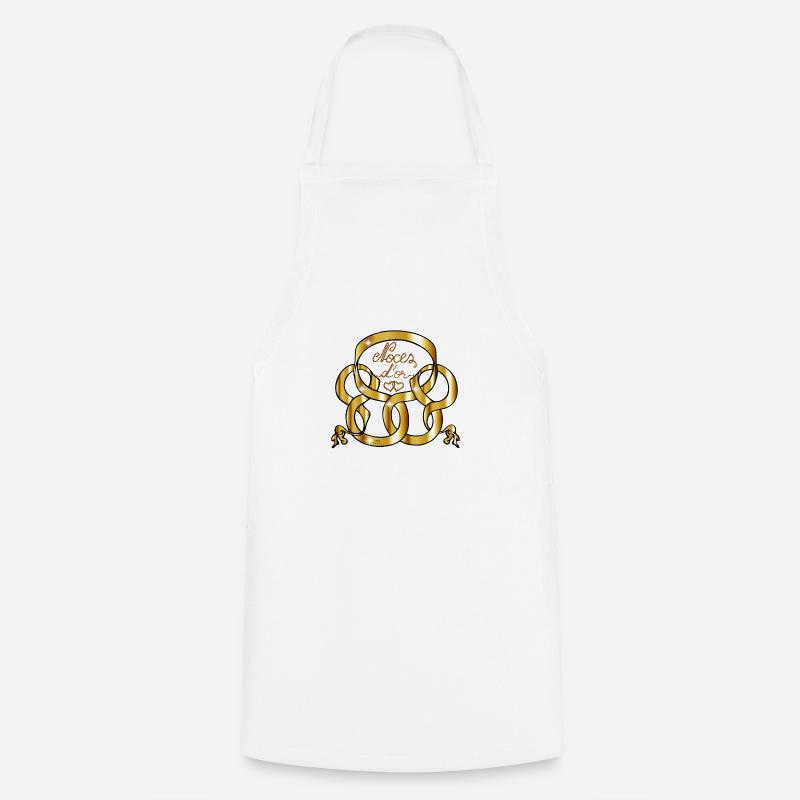Noces or 2 - Tablier de cuisine - blanc