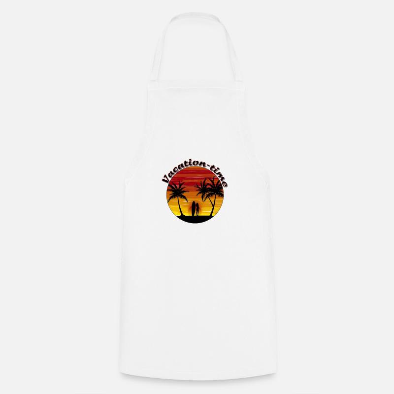 Temps de vacances - Tablier de cuisine - blanc
