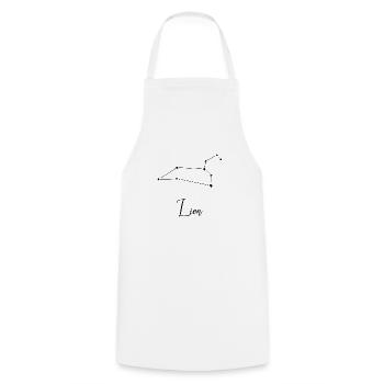 Astro Lion Constellation - Tablier de cuisine - blanc - Devant - AI Model Male 185 dark (185cm)