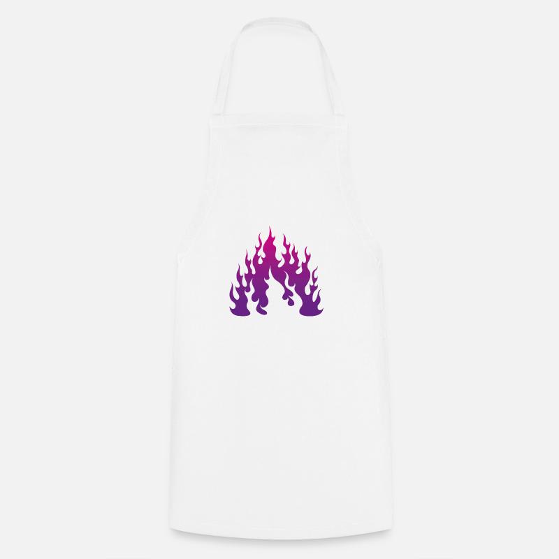 Violetflame - Kochschürze - Weiß