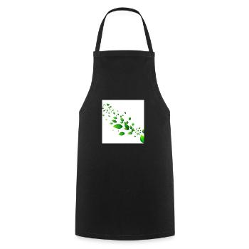 feuille - Tablier de cuisine - noir - Devant - AI Model Male 185 dark (185cm)