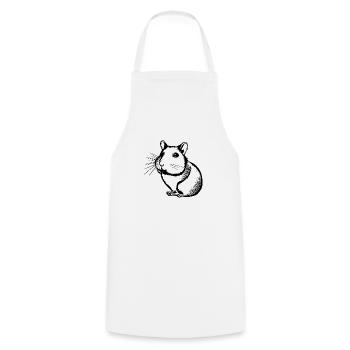 Hamster mignon animal rongeur animaux drôle animal 5 - Tablier de cuisine - blanc - Devant - AI Model Male 185 dark (185cm)