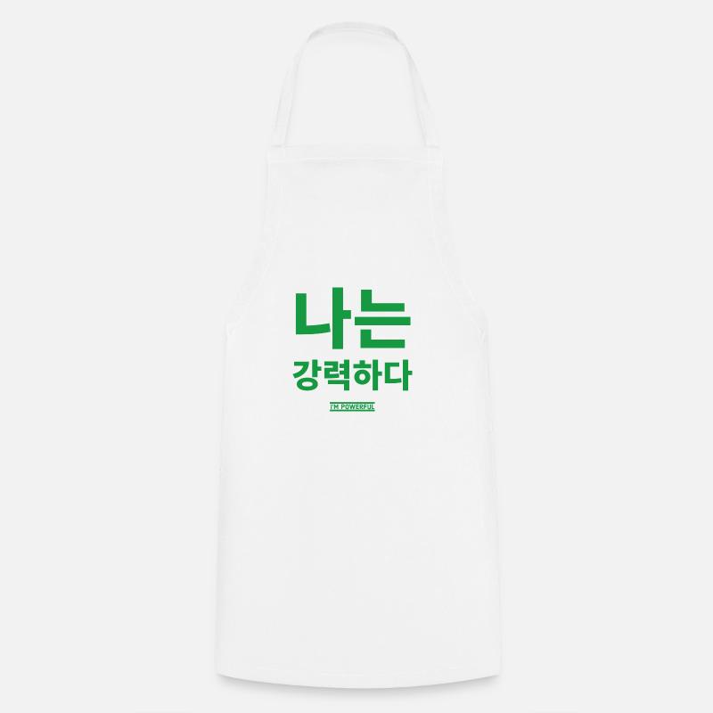 Korean - Cooking Apron - white