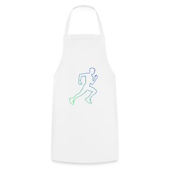Jogging Fitness Cross Country Running Running - Cooking Apron - white - Front - AI Model Male 185 dark (185cm)