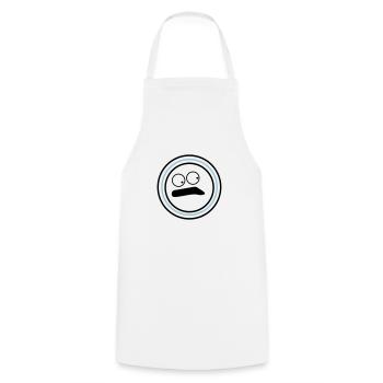 Cute emotional face huh - Cooking Apron - white - Front - AI Model Male 185 dark (185cm)