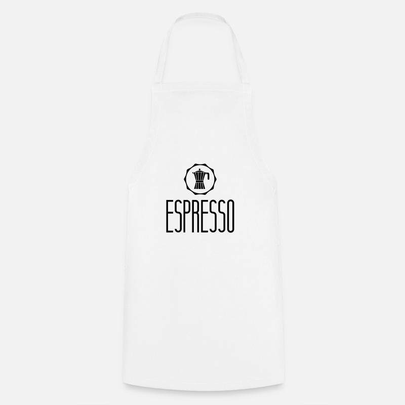espresso - Cooking Apron - white
