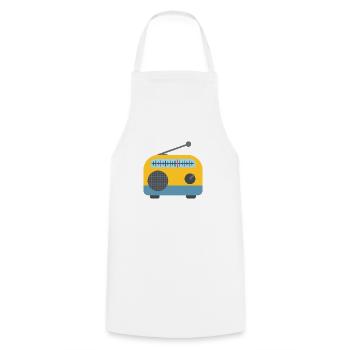 radio - Cooking Apron - white - Front - AI Model Male 185 dark (185cm)