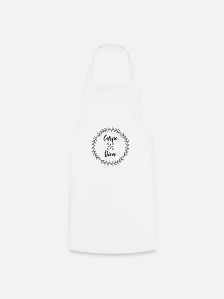 Carpe Diem, vivre le jour le jour, hippie, zen - Tablier de cuisine - blanc
