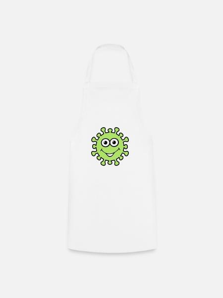 Virus heureux - Tablier de cuisine - blanc