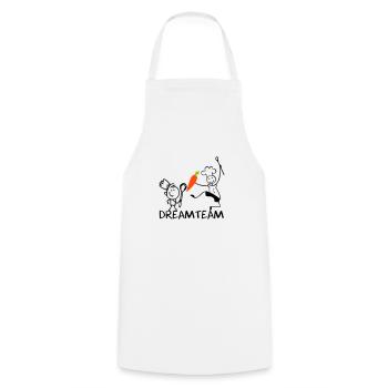 Dream team - Tablier de cuisine - blanc - Devant - AI Model Male 185 dark (185cm)