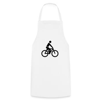 Fahrrad - Kochschürze - Weiß - Vorne - AI Model Male 185 dark (185cm)