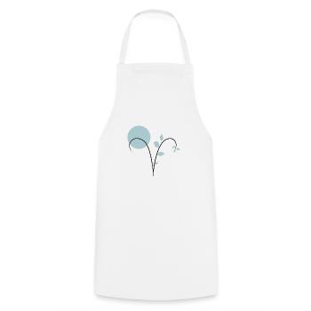 Astrological sign ram Aries - Cooking Apron - white - Front - AI Model Male 185 dark (185cm)