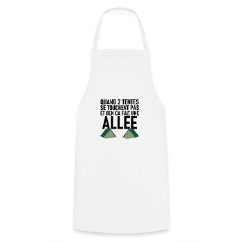 TENTES - Tablier de cuisine - blanc - Devant - AI Model Male 185 dark (185cm)