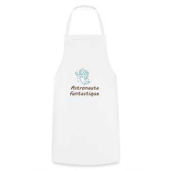 Cadeau anniversaire Astronaute fantastique - Tablier de cuisine - blanc - Devant - AI Model Male 185 dark (185cm)