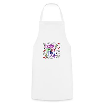 Love is In 1 - Tablier de cuisine - blanc - Devant - AI Model Male 185 dark (185cm)