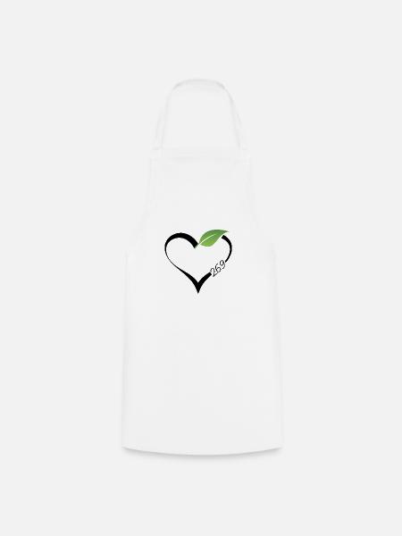 269 Vegan Veganer Kuh Geschenk Vegetarierer Tiere - Kochschürze - Weiß