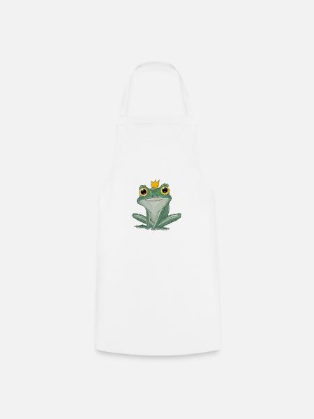 Froschprinzchen - Kochschürze - Weiß