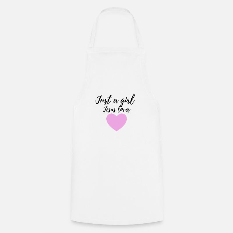 CHRISTIAN DESIGN - Cooking Apron - white