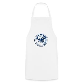 Plongeur 3 - Tablier de cuisine - blanc - Devant - AI Model Male 185 dark (185cm)