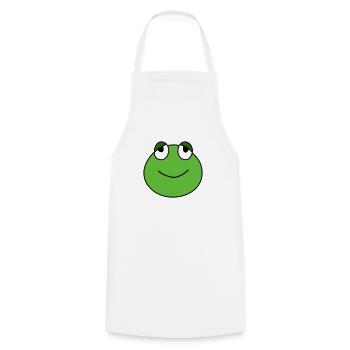 Cute frog - Kochschürze - Weiß - Vorne - AI Model Male 185 dark (185cm)