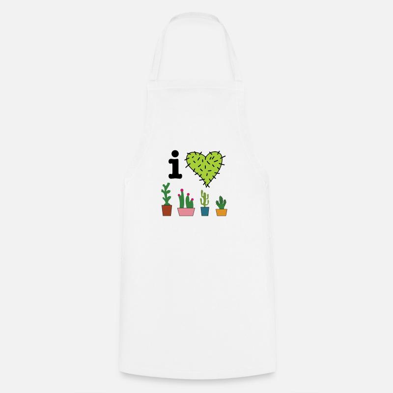 J’adore les cactus - Tablier de cuisine - blanc