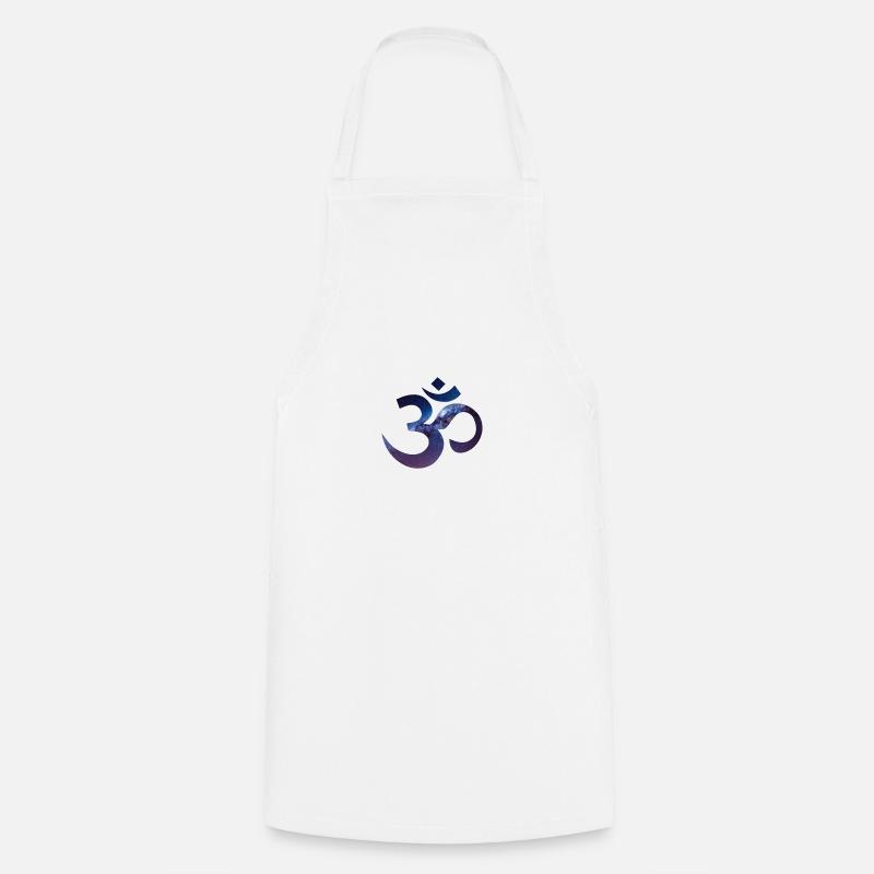 Om - Galaxy - Kochschürze - Weiß