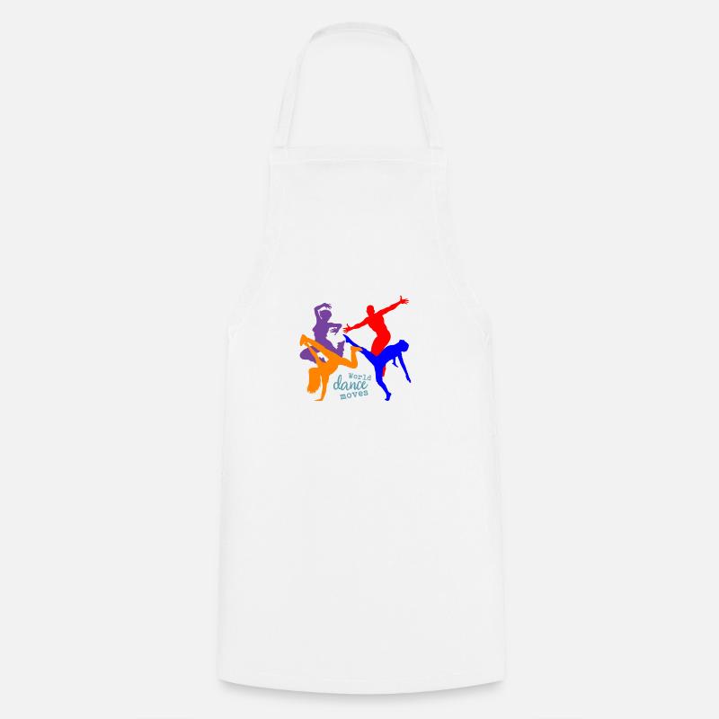 Danse du monde se déplace danser - Tablier de cuisine - blanc
