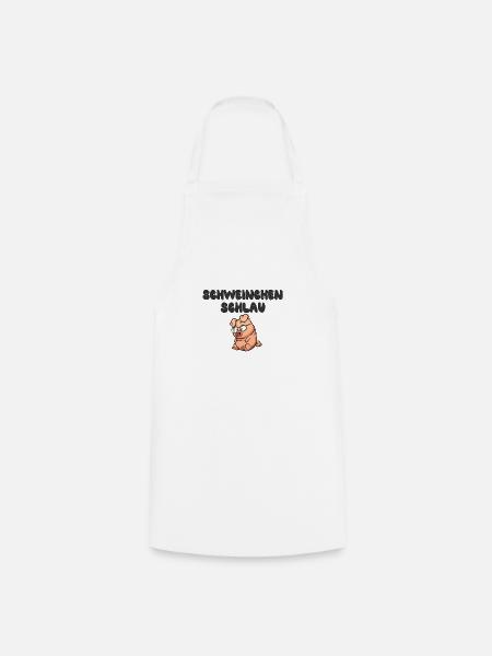 Schweinchen Schlau - Kochschürze - Weiß