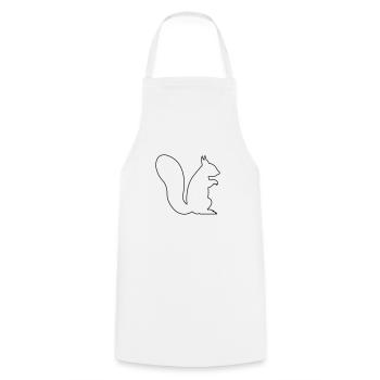 squirrel - Cooking Apron - white - Front - AI Model Male 185 dark (185cm)