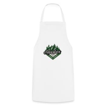 Adventure - Mountains and Forest - Cooking Apron - white - Front - AI Model Male 185 dark (185cm)
