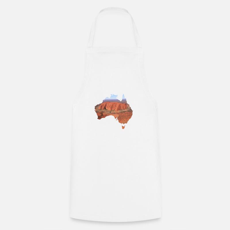 Australia - Cooking Apron - white