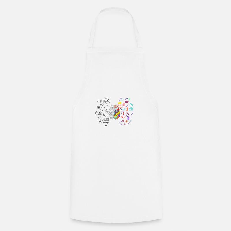 Brain - Cooking Apron - white