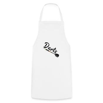 jeu de fléchettes - Tablier de cuisine - blanc - Devant - AI Model Male 185 dark (185cm)