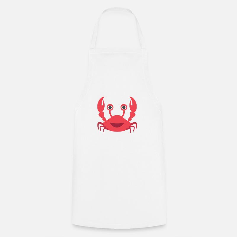 Crabe - Tablier de cuisine - blanc
