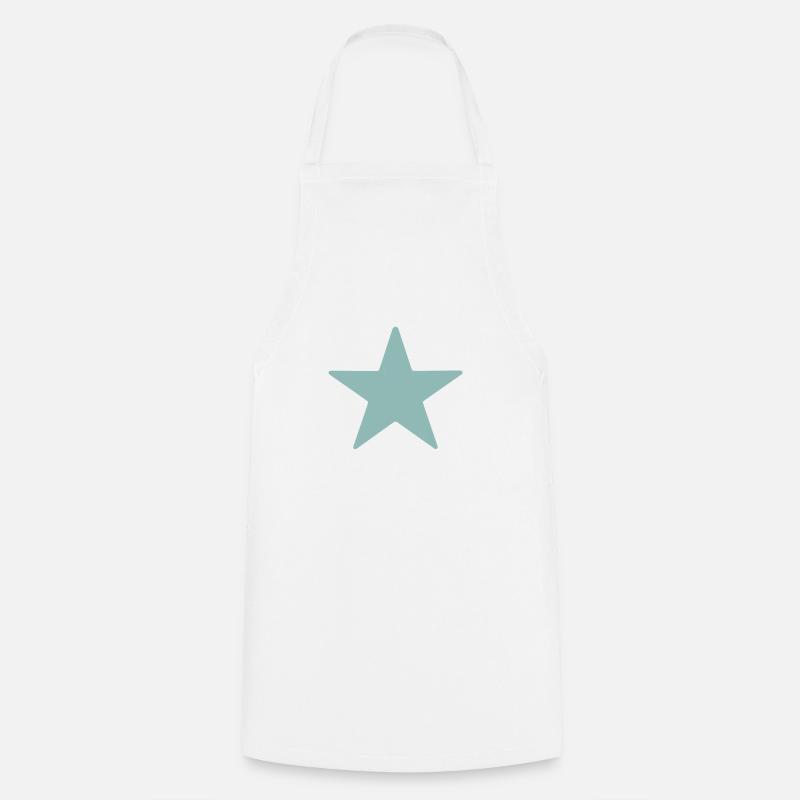 Étoile de cinq points - Tablier de cuisine - blanc