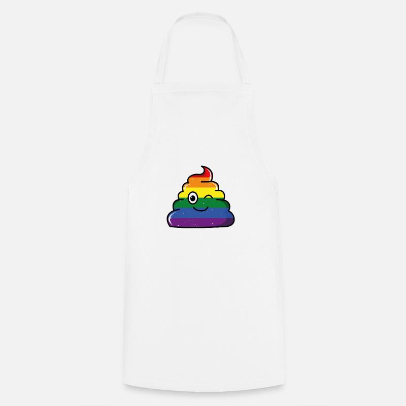 Merde LGBT - Tablier de cuisine - blanc