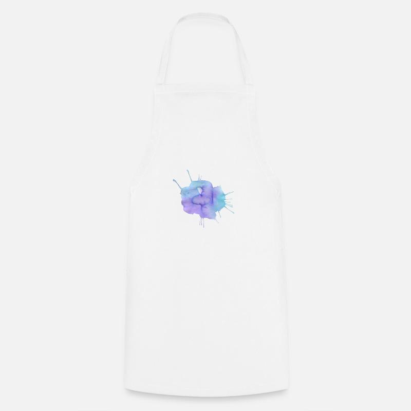 Éclaboussures de couleur - Tablier de cuisine - blanc