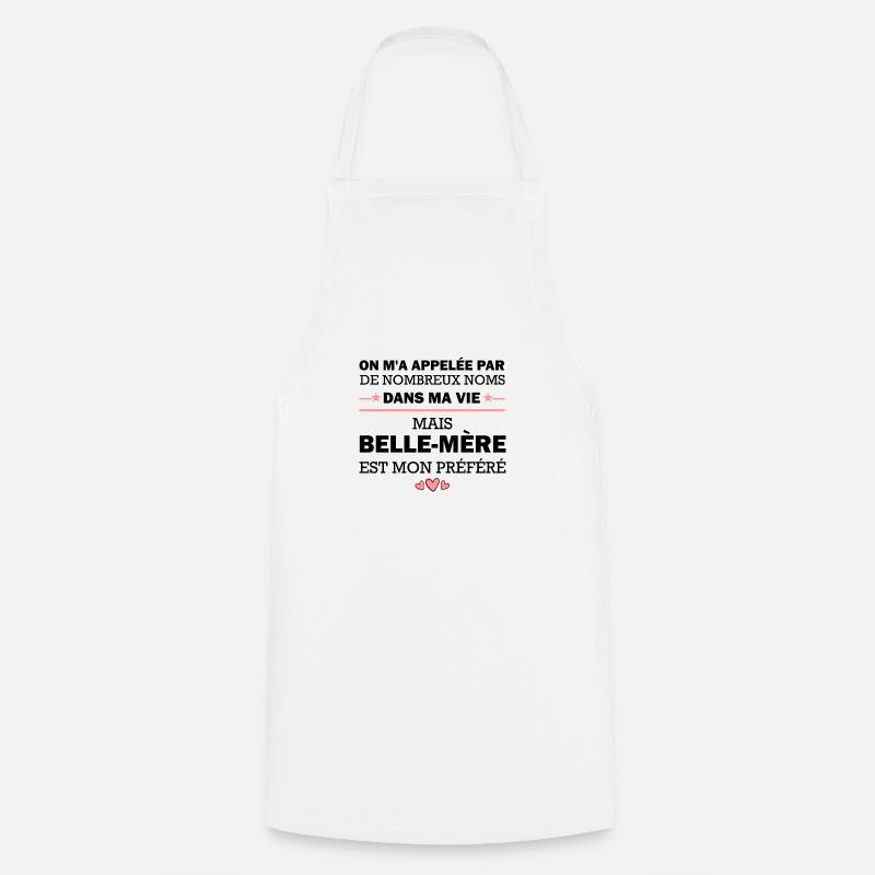 humour belle-mère / cadeau belle mère - Tablier de cuisine - blanc