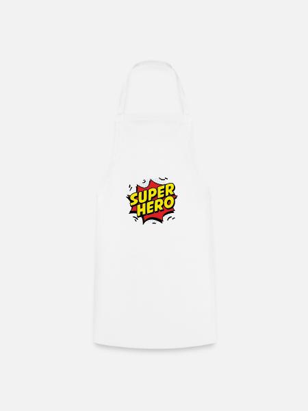 SUPER HERO - Tablier de cuisine - blanc