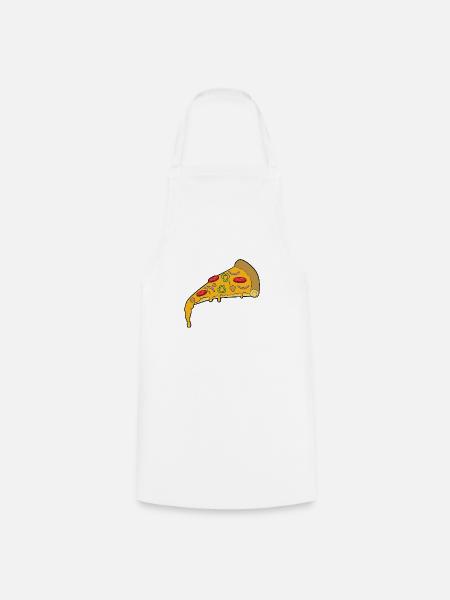 Pizza - Tablier de cuisine - blanc