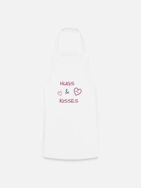 I love clothes / Hugs&Kisses - Kochschürze - Weiß