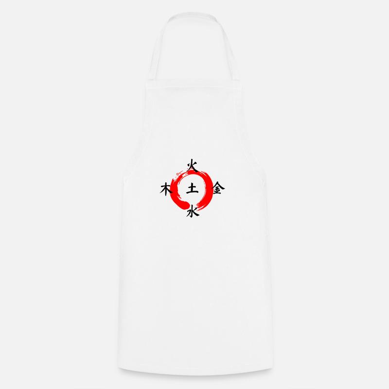 wuxing - Cooking Apron - white