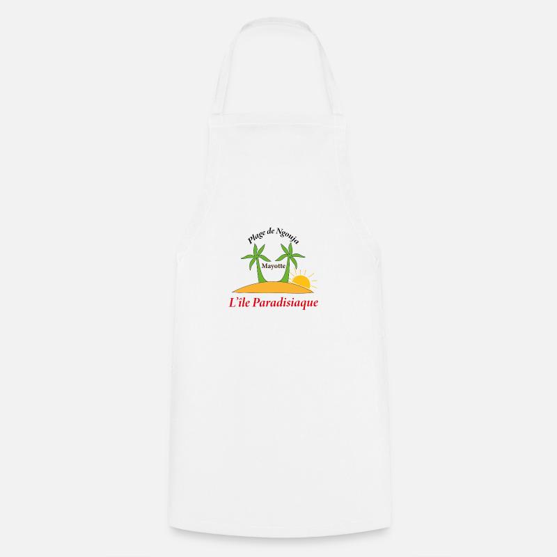 PLAGE DE NGOUJA - Tablier de cuisine - blanc