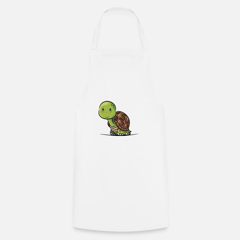 tortue - Tablier de cuisine - blanc