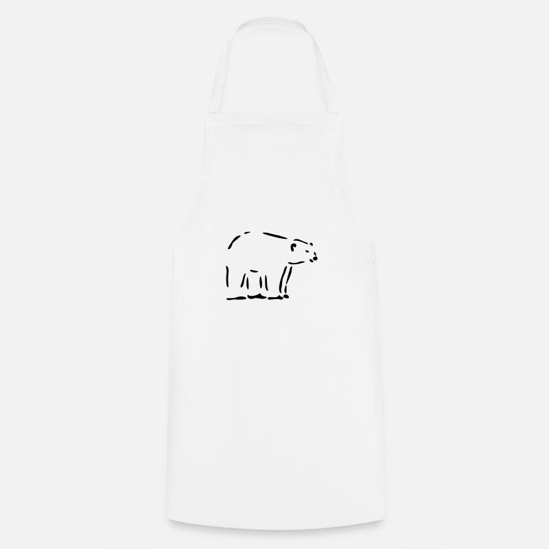Eisbär - Kochschürze - Weiß