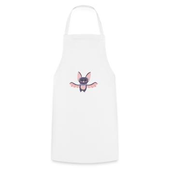 chauve souris - Tablier de cuisine - blanc - Devant - AI Model Male 185 dark (185cm)