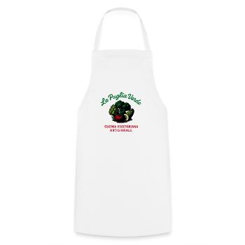La Puglia Verde Chemise Végétarienne Rétro - Tablier de cuisine - blanc - Devant - AI Model Male 185 dark (185cm)