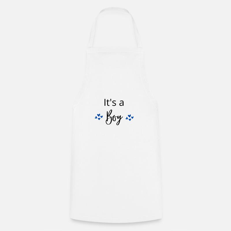 its a boy - Tablier de cuisine - blanc