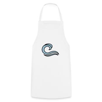 waves - Cooking Apron - white - Front - AI Model Male 185 dark (185cm)