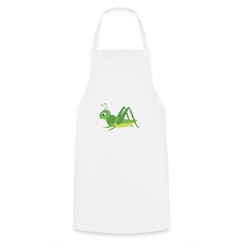 sauterelle - Tablier de cuisine - blanc - Devant - AI Model Male 185 dark (185cm)